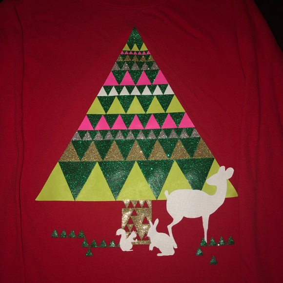 Long Sleeve Christmas Shirt Size 7/8 - Picture 2 of 4